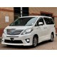 2014 WHITE Toyota Alphard WARRANTED MILE,18M WARRANTY,TWIN SUNROOF 2.4 5dr